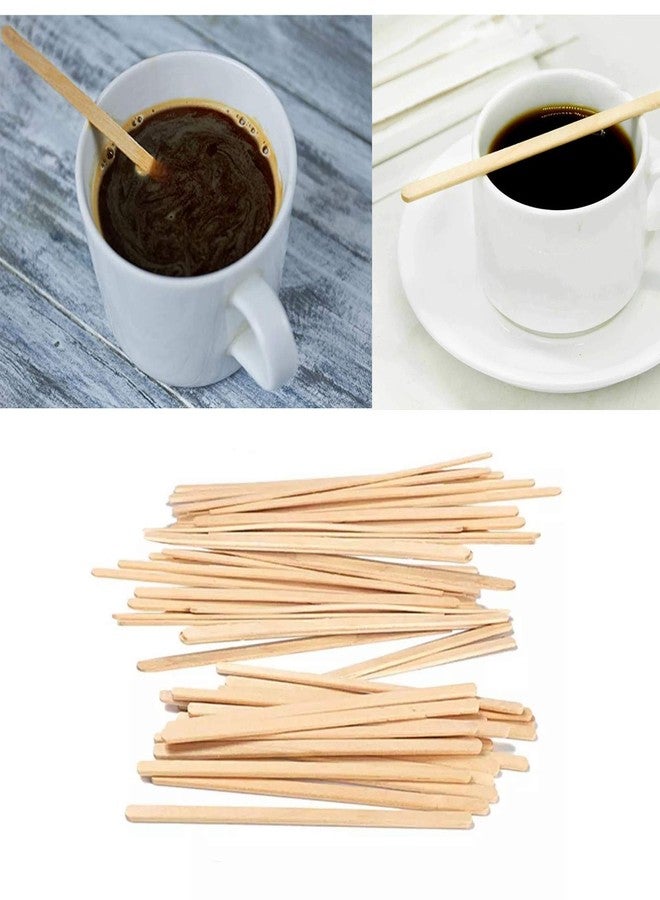 DNY Wooden Coffee Stirrer Sticks 1000 Pcs | 5.5 Inch Eco Friendly Disposable Beverage Stirrers | Strong Smooth Wooden Mixing Sticks for Coffee, Tea & Cold Drinks | for Home Office Cafe Bar Party Use - Image 4